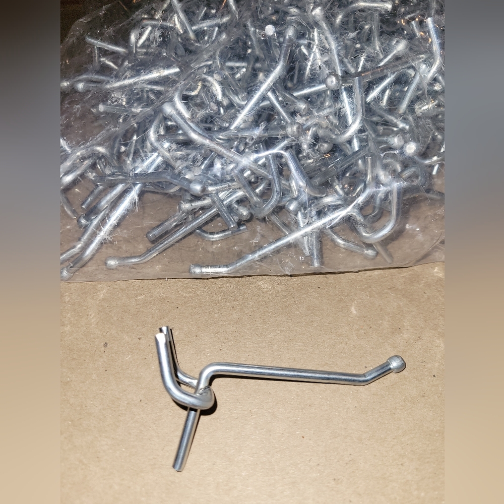 100pc/2 inch Merchandising Pegboard Display Hooks Peg Board Hooks